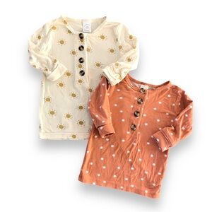 🆕 Lou Lou Bamboo Baby Sun & Star Top Bundle